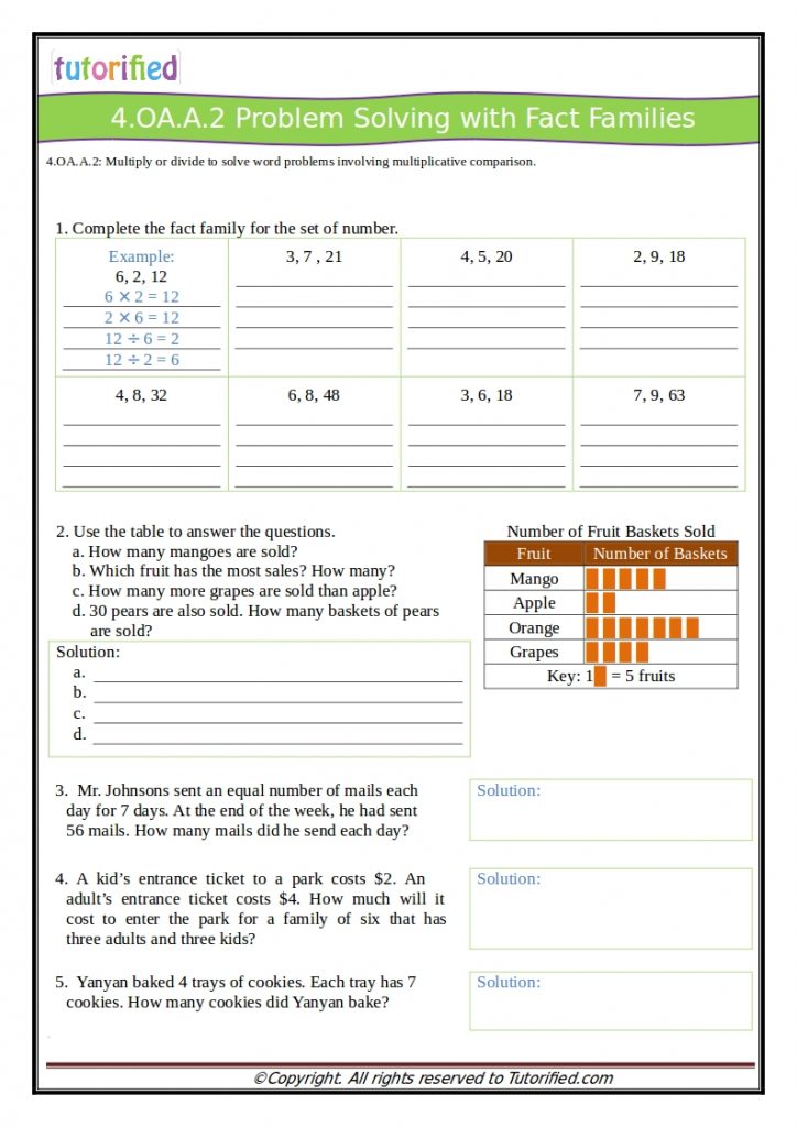 4th Grade Common Core Math Worksheets