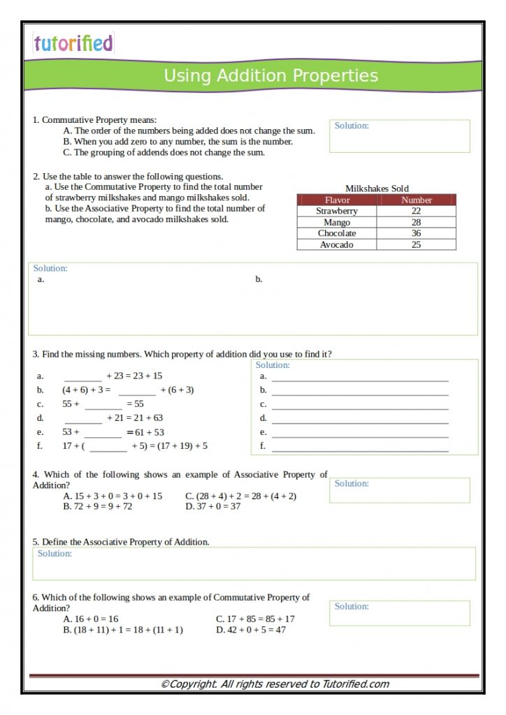 4th Grade Common Core Math Worksheets