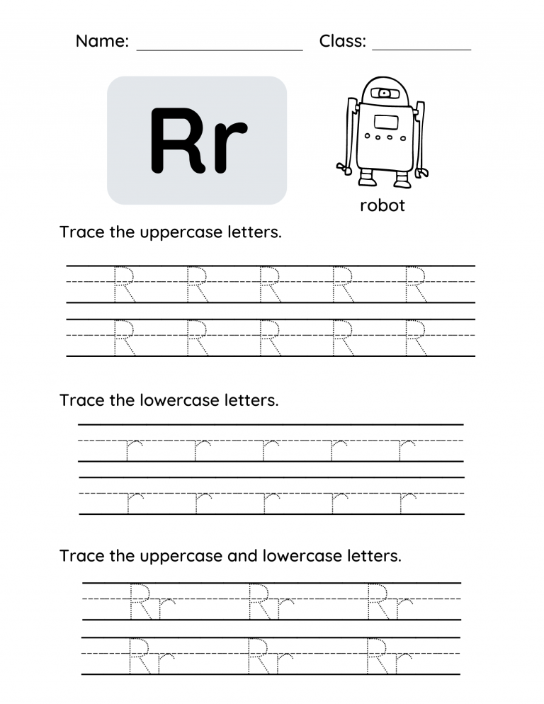 Letter R Worksheets