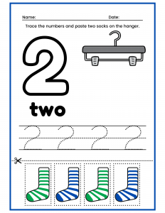 Free Kindergarten Number 2 Worksheets Printable PDF