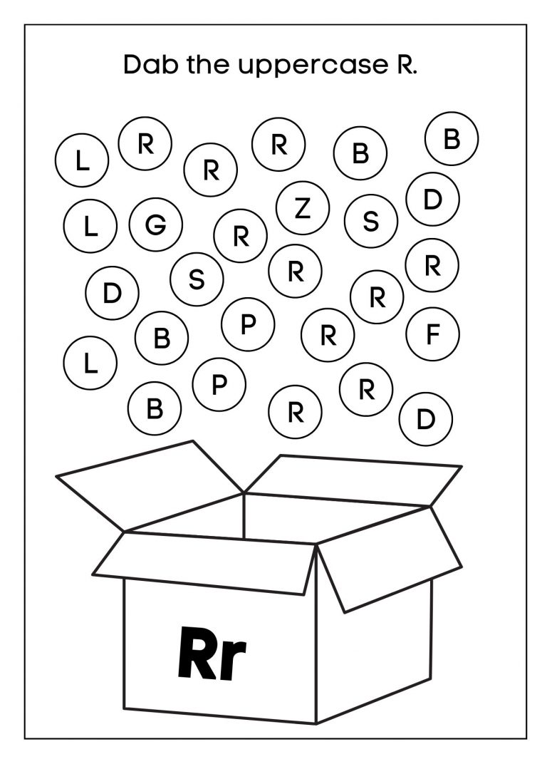 Letter R Activities for Toddler, Preschool & Kindergarten Printable PDF