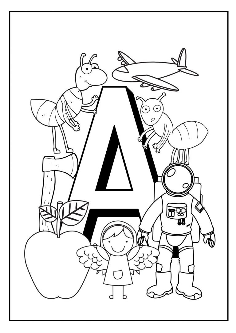 Free letter a pictures worksheets printable pdf
