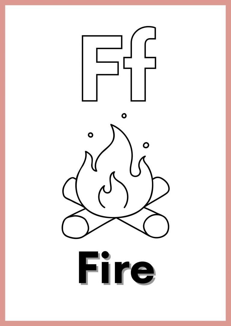Free Letter F Pictures Worksheets Printable PDF