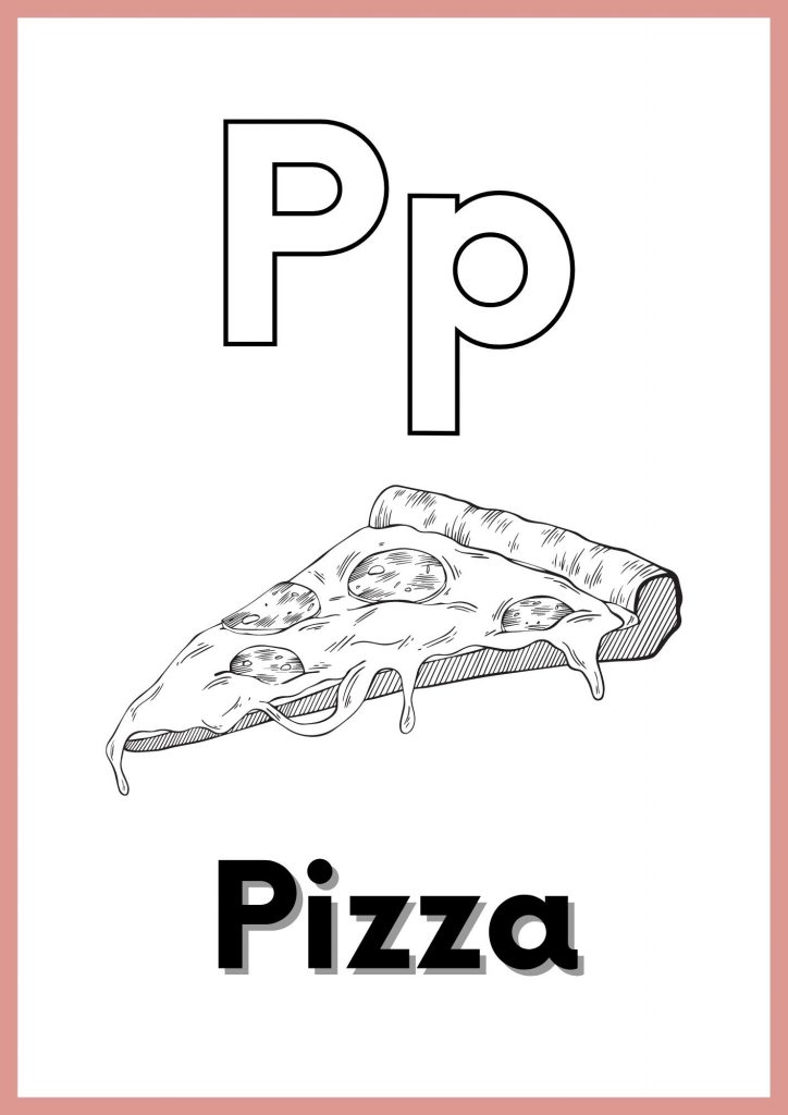 Free Letter P Pictures Worksheets Printable PDF
