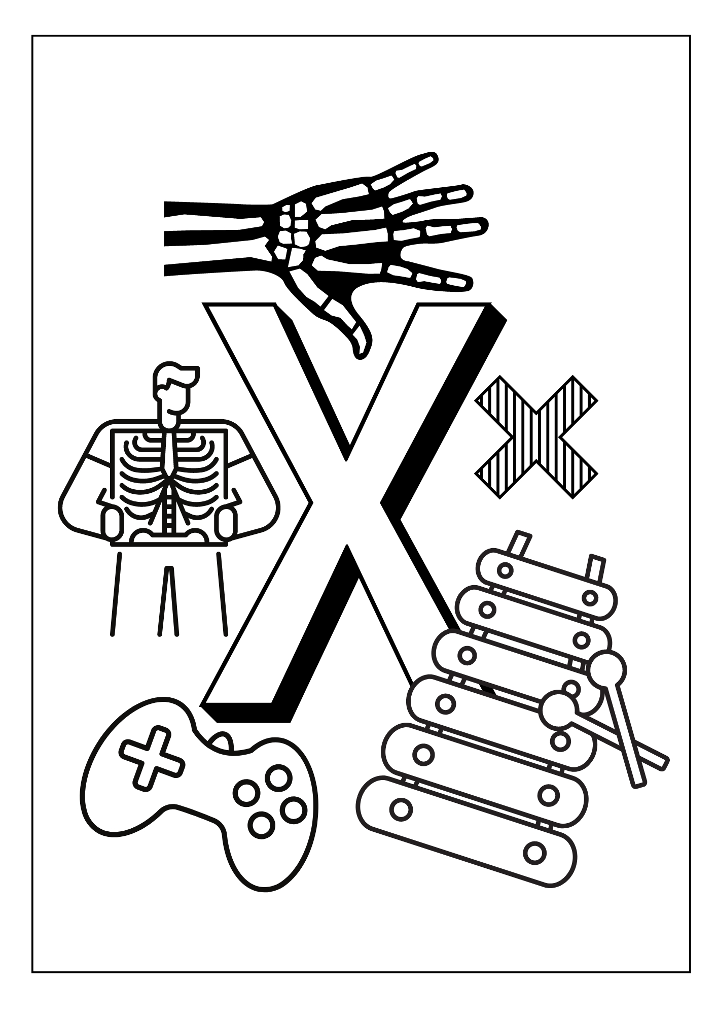 Free Letter X Pictures Worksheets Printable PDF free-letter-x-pictures-worksheets-printable-pdf