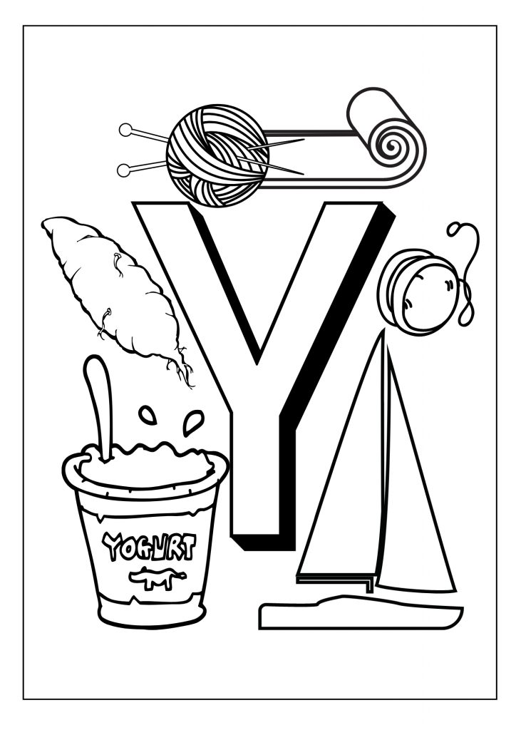 Free Letter Y Pictures Worksheets Printable PDF