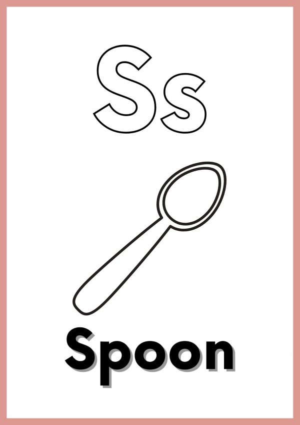 Free Letter S Pictures Worksheets Printable PDF