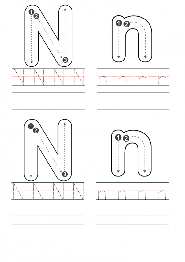 Free Preschool Letter N Worksheets Printable PDF Free Preschool Letter N Worksheets Printable PDF