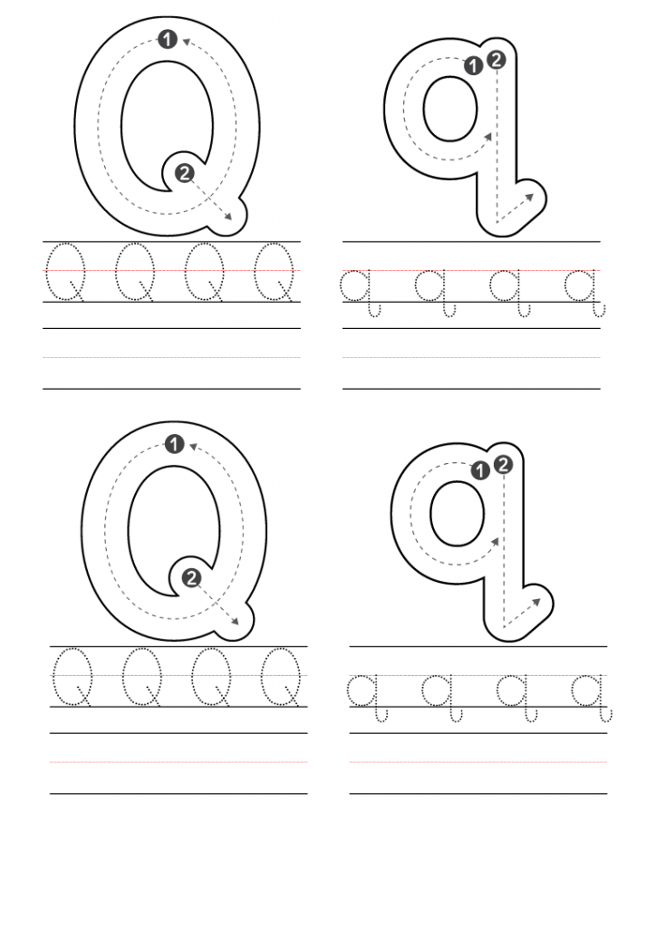 Free Letter Q Coloring Pages Printable PDF